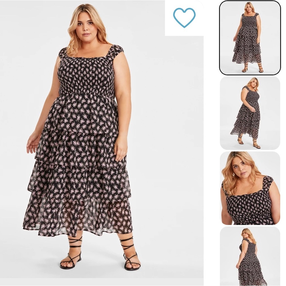 And Now This Floral Tiered Dress